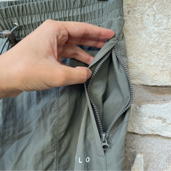 WILO THE LABEL PARACHUTE PANTS SAGE GREEN - Picture 7 of 10